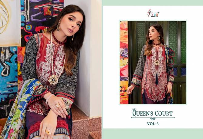 Queens Court Vol 3 By Shree Fab Cotton Pakistani Suits Catalog